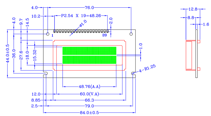 LCD12232