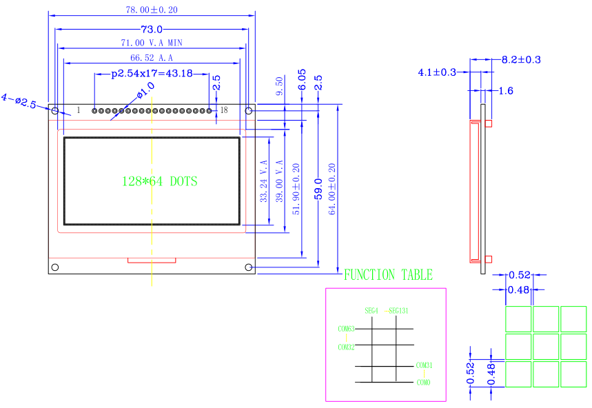 LCD12864K40