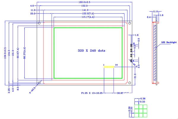 LCD320240A