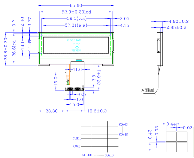 LCD12232K3G