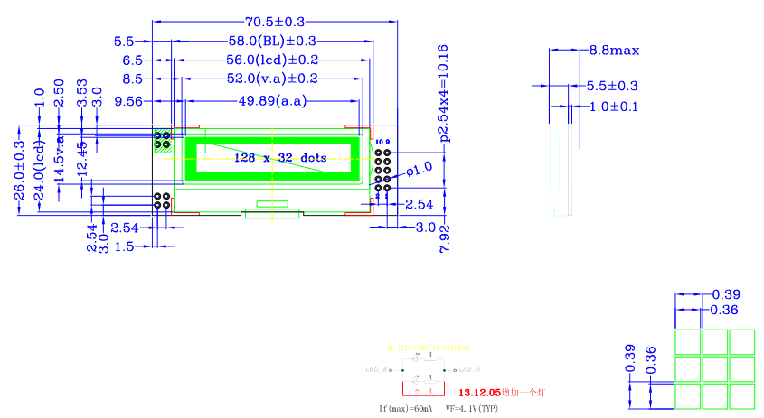 LCD12832K5G