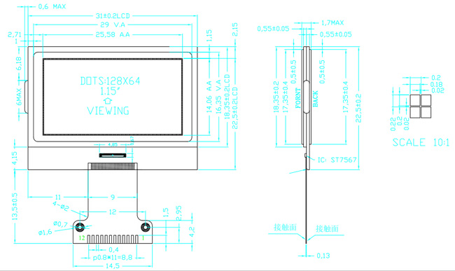 LCD12864K38G