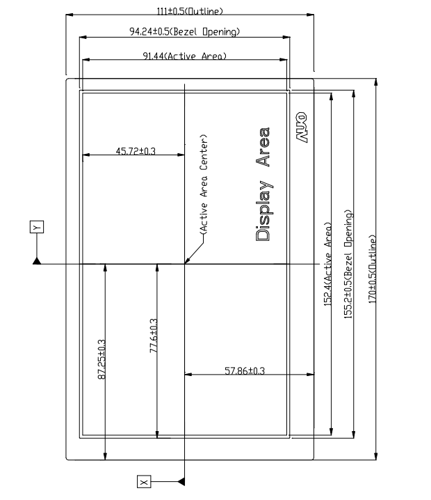 G070VW01 V002-7寸友达屏-台系7寸工业屏