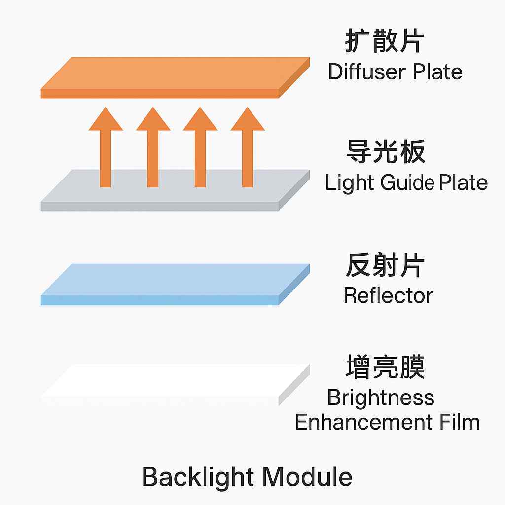 TFT-LCD液晶屏扩散片是什么样子的,液晶背光面板扩散片