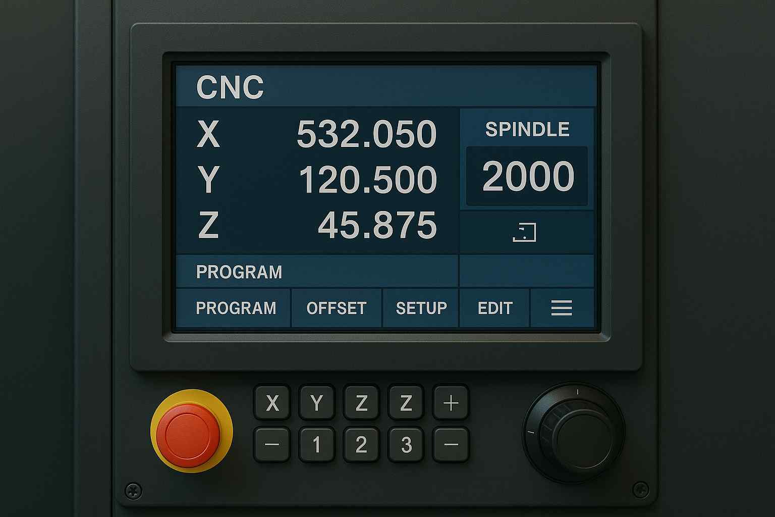 CNC数控机床操作面板-LCD工业液晶触摸屏