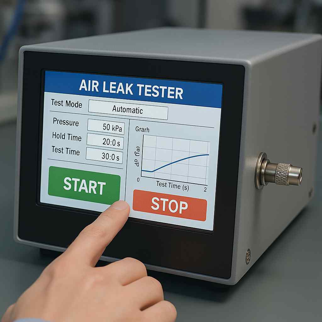 4.3寸工业液晶屏TM043NDH 02在空气泄漏测试仪设备中的应用方案