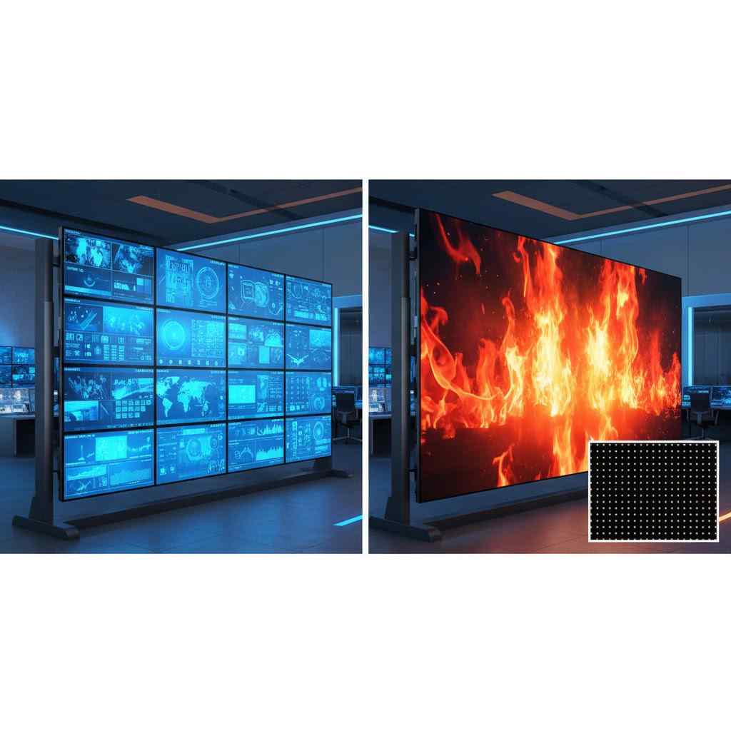 LCD液晶拼接屏和LED显示屏有什么区别 LCD液晶拼接屏和LED显示屏有什么区别