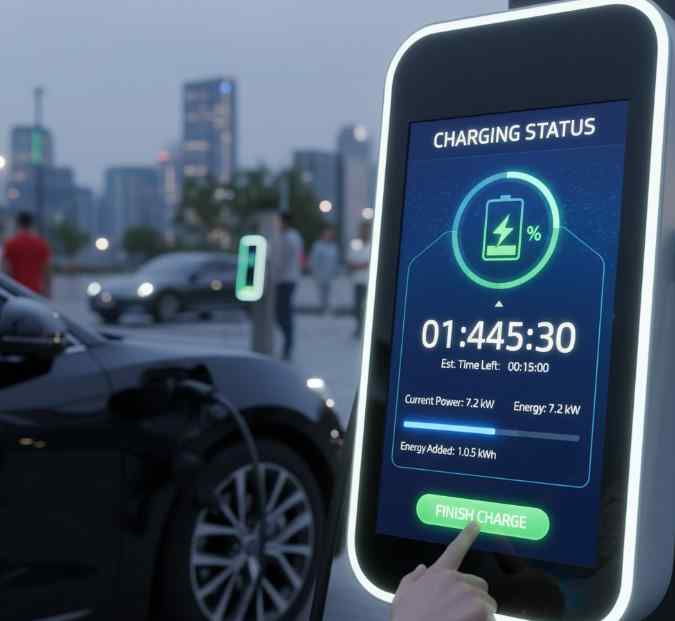 京东方21.5寸液晶屏GV215FHM-N10模组在移动充电桩中场景应用场景选型解决方案