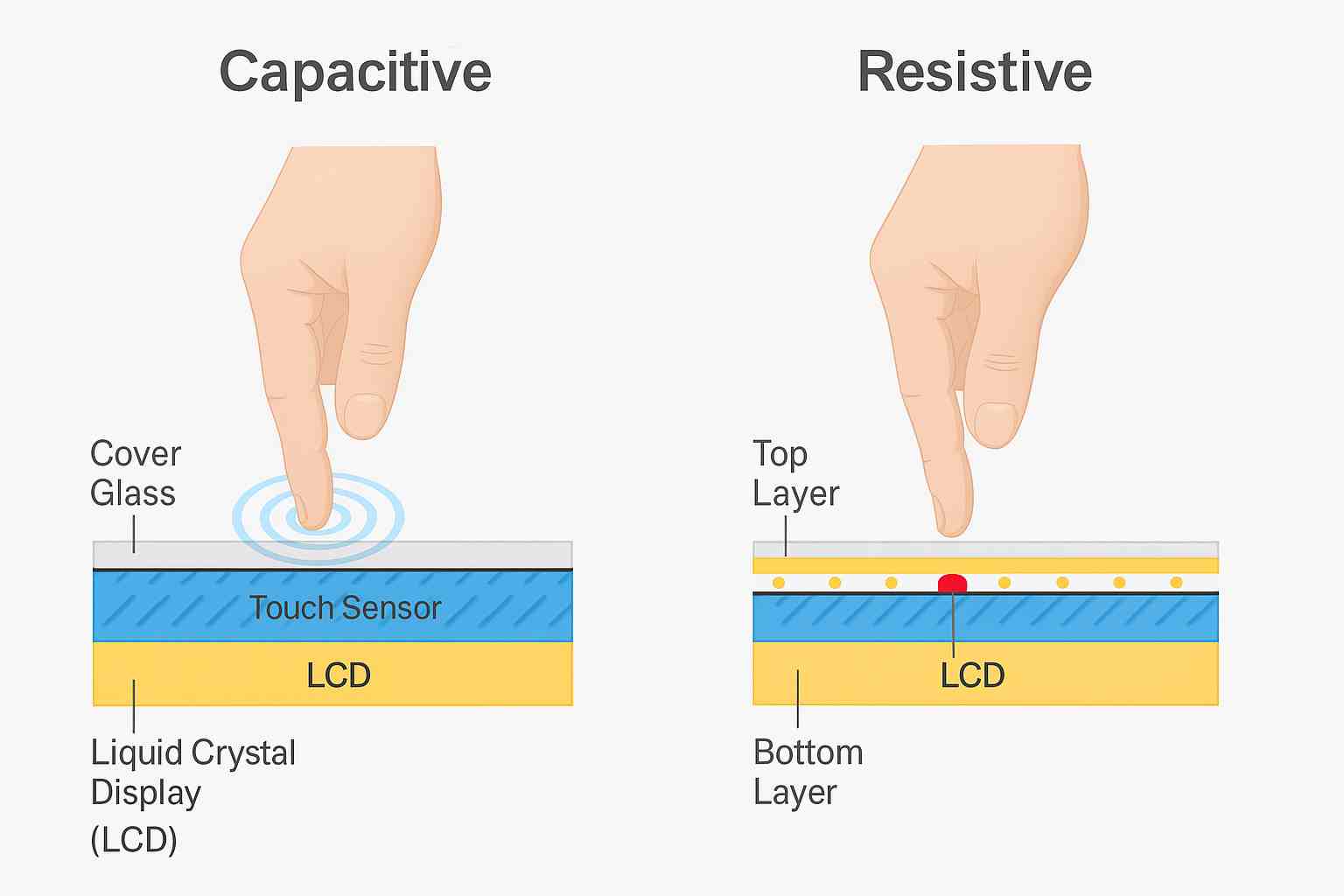 触摸屏+LCD工业液晶屏一体选型：“谁做主控”（屏端还是主板端）？