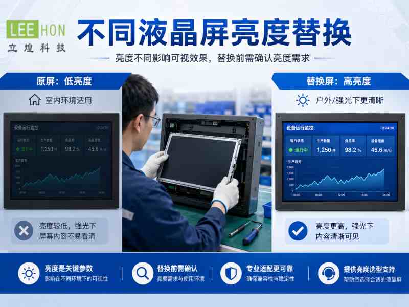 液晶屏亮度不同可以替代吗?工业LCD换屏时要注意哪些问题 液晶屏亮度不同可以替代吗?工业LCD换屏时要注意哪些问题