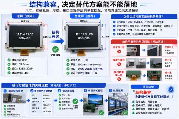原设备液晶屏停产了怎么办?工业LCD替代选型完整思路 原设备液晶屏停产了怎么办?工业LCD替代选型完整思路