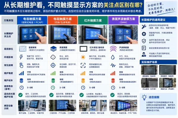 LCD工业液晶屏加触摸屏,电容触摸和电阻触摸怎么选? LCD工业液晶屏加触摸屏,电容触摸和电阻触摸怎么选?