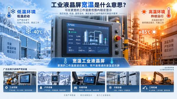 宽温工业液晶屏是什么意思?-30℃环境真的可以正常工作吗? 宽温工业液晶屏是什么意思?-30℃环境真的可以正常工作吗?