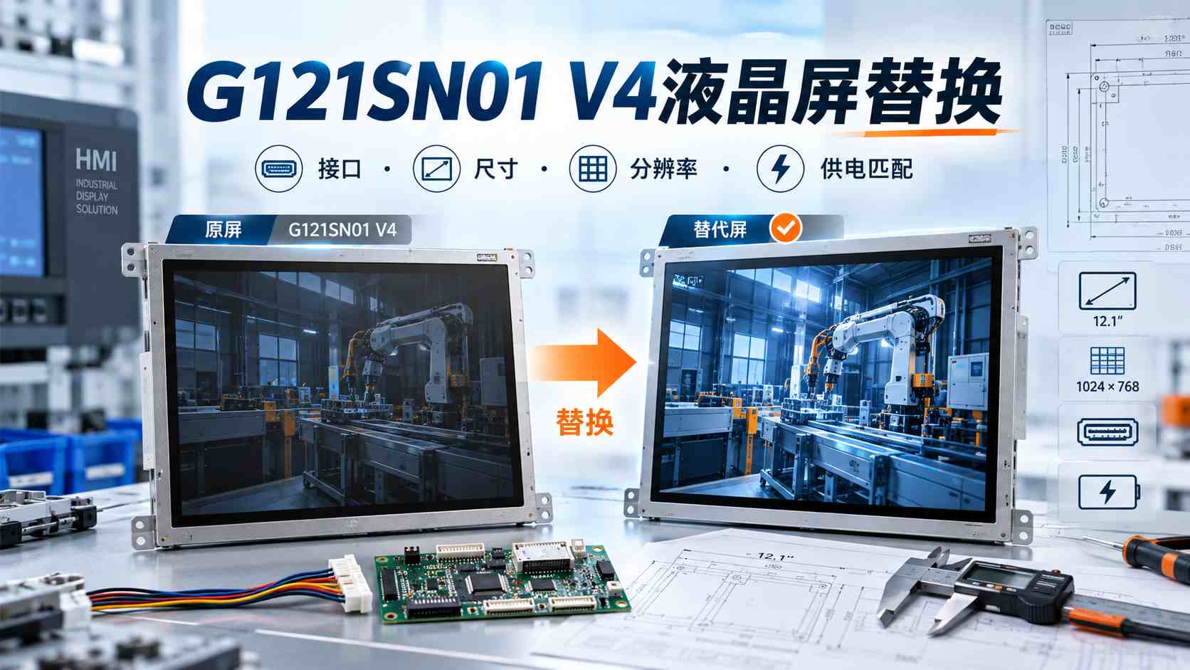 G121SN01 V4液晶屏换屏有哪些注意点?友达12.1寸LCD替换选型 G121SN01 V4液晶屏换屏有哪些注意点?友达12.1寸LCD替换选型