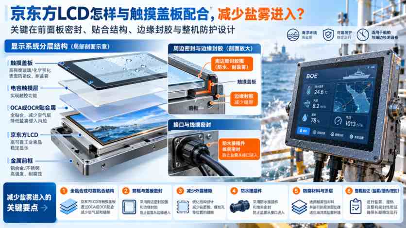 船舶检测仪器配京东方LCD,盐雾环境下显示系统应如何防护? 船舶检测仪器配京东方LCD,盐雾环境下显示系统应如何防护?