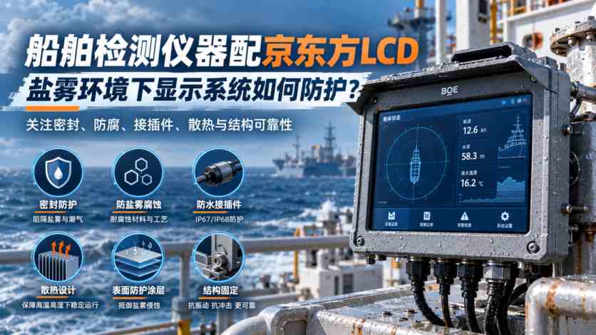 船舶检测仪器配京东方LCD,盐雾环境下显示系统应如何防护? 船舶检测仪器配京东方LCD,盐雾环境下显示系统应如何防护?